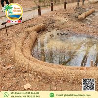 BOUGIE DE COCO pour la stabilisation des berges de rivière - BOUGIE DE COCO pour le contrôle de l'érosion