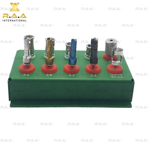 Kit de fabrication de copeaux osseux pour implants dentaires R.A.A. INTERNATIONAL II, kit de collecteur d'os avec bouchon, modèle 10 pièces RAA-141, garantie 3 ans, en métal - Product Image 2