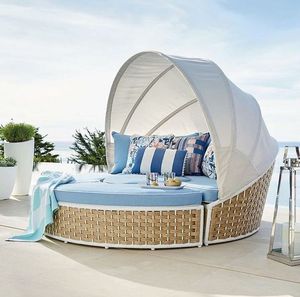 High End Waterproof Teak Chaise Lounge Contemporary Swimming Pool <b>Sunbed</b> Adjustable Luxury Hotel Garden Beach Lounge Chair - Product Image 4