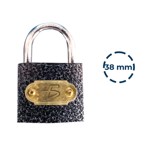 Lucchetto di Sicurezza Rinforzato in Ferro con Gancio Corto 38mm con Funzione a Chiave - Product Image 6