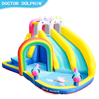 Castillo Inflable para Niños, Personalizable en Color y Logotipo, OEM ODM, Fácil de Guardar, para Fiestas de Cumpleaños Infantiles, Juegos Acuáticos de Verano