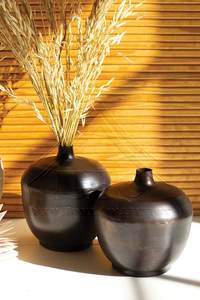 Jarrón Metálico Hexagonal Rústico Color Verdigris, Maceta de Cobre Antigua, Jarrón Geométrico Alto Industrial, Decoración de Lujo para Hogar y Hotel - Product Image 3