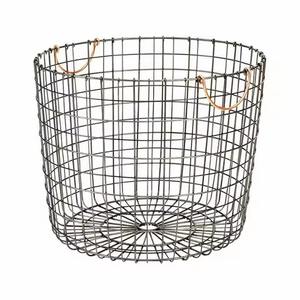 Decorative Premium Metal <b>Wire</b> <b>Storage</b> <b>Basket</b> Elegant Organizer <b>for</b> Fruit Vegetables Home Kitchen Dining Room Modern - Product Image 5