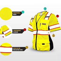 Gran oferta Hi Vis chaleco reflectante de seguridad de trabajo protector de manga larga con reflectante transparente