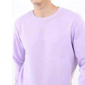 Casual <b>Sweatshirts</b> for Men Fleece Lined Crewneck <b>Sweatshirt</b> Long Sleeve <b>Plain</b> <b>Sweatshirt</b> 100% Cotton Winter OEM Custom - Product Image 2
