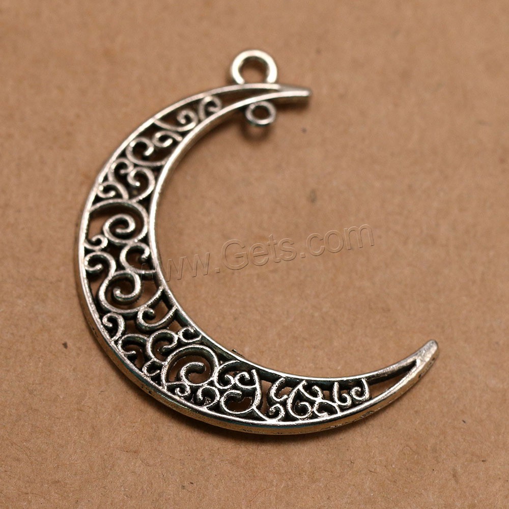 Lune 1 couleur argent antique plaqué