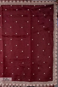 Lehenga de mariée de style sud-indien avec filet en modal et soie légère, travail lourd de type Tibby, occasion spéciale, taille personnalisée - Product Image 3