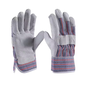 2023 nouvelle usine Offre Spéciale gréeur gants main protection en cuir fendu gants de travail de sécurité pour l'application de soudage échantillon gratuit - Product Image 1