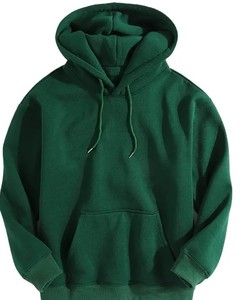 Sweat à capuche d'hiver pour homme de qualité supérieure, mélange coton/polyester, coupe classique, couleur unie, anti-froissement, respirant, séchage rapide, teinture unie - Product Image 1