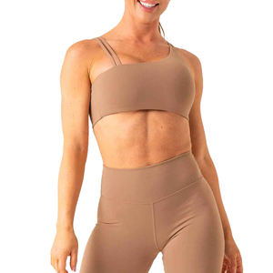 2024 personnalisé Super doux quatre voies Stretch sueur ricking Yoga porter haut une épaule culture sport soutien-gorge nouveau Fitness de haute qualité - Product Image 2