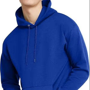 Sudaderas con capucha informales de invierno para hombre, forro polar de algodón 100% de Color sólido, ajuste Regular, secado rápido y transpirable, bolsillo de alta calidad, respetuoso con el medio ambiente - Product Image 1