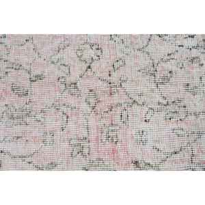 Alfombra Turca de 6.9x10.4 pies, Alfombra Vintage, Alfombra Blanca de Patchwork de Lana - Product Image 5