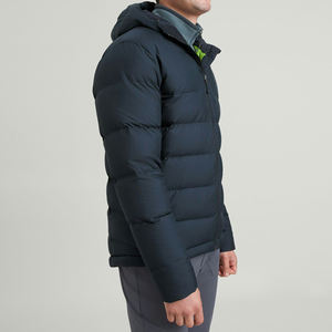 Nouveau 2025 vente en gros hommes doudoune personnaliser Logo léger matelassé surdimensionné à capuche vers le bas et à manches longues - Product Image 4