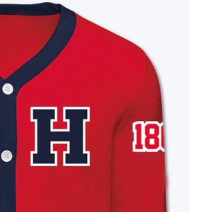 180 Casual V-neck <b>Oversized</b> Sportswear Embroidery logo Sorority and Fraternity Knitwear Sweater <b>Men</b> & Women <b>Cardigan</b> - Product Image 3