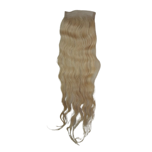 Cierre de cabello humano de alto grado rubio con máquina de doble trama de cabello humano a la venta por exportadores indios precios directos de fábrica - Product Image 1
