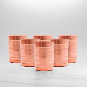 <b>copper</b> tumbler beautiful shiny polish Ayurvedic health benefit water <b>glass</b> for all ages - Product Image 5