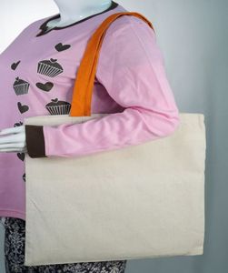 Bolsa de Mano de Algodón Orgánico 100% Ecológica con Logotipo Personalizado, Estampado Animal, Cierre de Cremallera, Dos Asas, Gran Capacidad para Mujer - Product Image 2