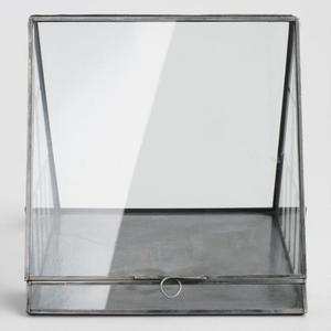 Terrarium géométrique en métal et verre Décoration intérieure Vase en cristal Produit - Product Image 2