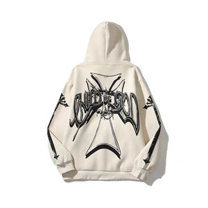 Nouveaux sweats à capuche surdimensionnés unisexes de haute qualité avec épaules tombantes logo entièrement personnalisé imprimé en gros nouvelle collection d'hiver - Product Image 3