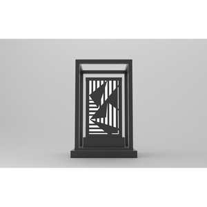 DNT.004.09 Luminaire de jardin haut de gamme 30W, corps en fer et aluminium, lumière LED blanc chaud, électrique AC/DC RGBW pour aménagement paysager, certifié ETL - Product Image 4