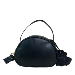 Mini bolso de mano de cuero genuino para mujer, bandolera, Correa desmontable, cierre de cremallera, Asa superior, diseño minimalista de moda para - Product Image 1