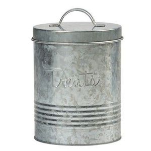 Couvercles de conteneur de stockage en acier lavé blanc vieilli de haute qualité ustensiles de cuisine stockage en métal sûr pour l'épicerie avec un design antique - Product Image 2