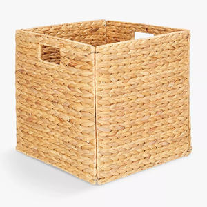 Ensemble de paniers gigognes en jacinthe d'eau pour rangement, organisateur de vêtements pour armoire, vente en gros - Product Image 2