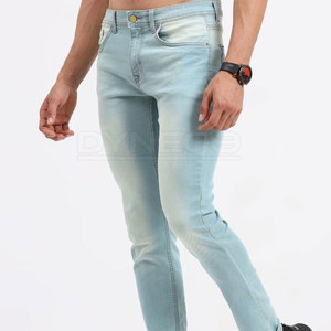 2025 Pantalon en jean pour hommes avec logo personnalisé Style décontracté léger avec motif droit taille moyenne-Prix raisonnable à vendre - Product Image 2
