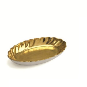 Hôtel Et Restaurant Vaisselle Décoration De Table Fruits Assiette De Service Cuivre Antique Finition Métal Chargeur Plaques - Product Image 6