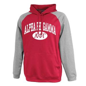 Sudadera con Capucha de Punto de Poliéster Bicolor Griega para Logotipo Universitario Impreso, Fraternidad, Antiencogimiento, Talla Grande - Product Image 1