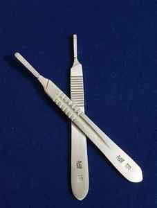 Alta calidad No. 3 Mangos de bisturí de acero inoxidable Fuente de alimentación manual de la mejor calidad por HEXA CARE a los mejores precios - Product Image 6