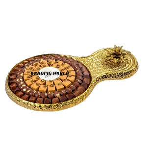 Bol à chocolat martelé en or, qualité exceptionnelle, fait à la main, bol à bonbons classique, élégant, nouveau bol à chocolat design - Product Image 6