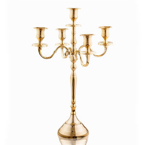 Artesanía Europea Aluminio Metal Linterna Candelabro Portavelas Oro Boda Hogar Escritorio Decoración Centro de mesa - Product Image 6