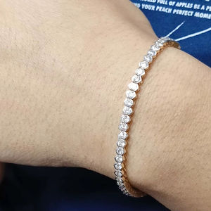 Bracelet Tennis Bracelet en argent sterling 925 avec pierres précieuses Cadeau d'anniversaire pour elle - Product Image 4