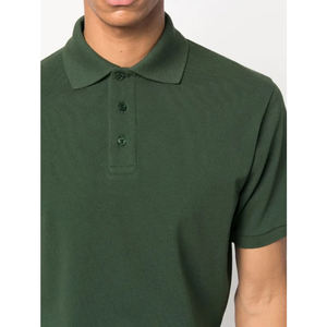 Fabricante de ropa respetuoso con el medio ambiente, Polo de algodón orgánico de punto texturizado, tela sostenible para hombres, transpirable y personalizado - Product Image 6