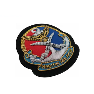 Insignias de alambre de lingotes de oro y plata bordados a mano al por mayor a medida - Product Image 4