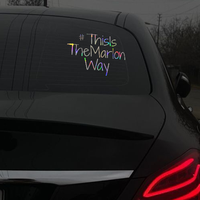 Autocollants de fenêtre de voiture personnalisables en PVC holographique découpé sur mesure, écologiques, design professionnel/luxe, impression KS, finition brillante