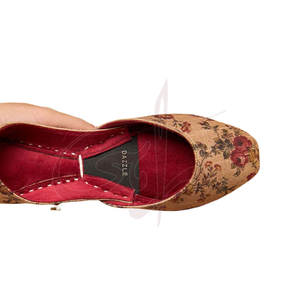 Prix bas, nouvelle arrivée, qualité supérieure, chaussures Khussa pour femmes, légères, tendance, imprimées, antidérapantes, dessus en velours - Product Image 3