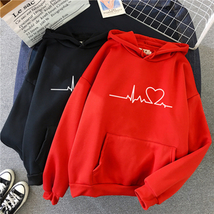 เสื้อฮู้ดแฟชั่นผู้หญิง สไตล์ลำลอง เรียบง่าย แขนยาว เสื้อผ้าสตรีทแวร์ เสื้อฮู้ดสวมหัว สปอร์ตแวร์ เสื้อสเวตเชิ้ตมีฮู้ด - Product Image 4