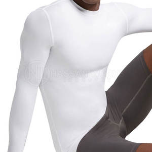 Camisetas de Compresión para Hombre, Tejidas, Transpirables y de Secado Rápido, para Entrenamiento y Ejercicio en el Gimnasio - Product Image 2