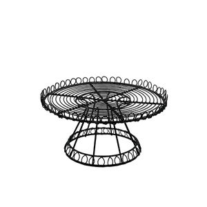 Soporte para Pastel de Hierro con Diseño de Alambre, Ecológico, Apto para Lavavajillas, Acabado Negro, de Una Sola Capa, para Hogar, Bodas, Fiestas de Cumpleaños, Decoración de Mesa - Product Image 5