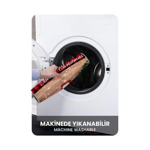 Alfombra de Entrada con Diseño de Auto de Año Nuevo, 45x70cm, Base Tejida Antideslizante, Decorativa, Regalo, Impresión Digital, Delgada, Hecha de Poliéster Resistente - Product Image 5