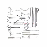 Kit de stérilisation vétérinaire réutilisable en acier inoxydable allemand de haute qualité, instruments chirurgicaux professionnels SIGAL MEDCO SM-VT-0385 pour