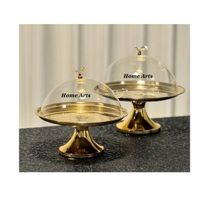Highest Quality Stainless Steel Snacks Server With <b>Dome</b> Customized Size Round Shape Chocolates <b>Stand</b> With <b>Dome</b> - Product Image 5