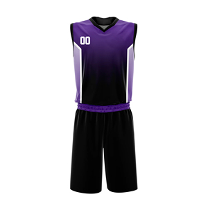 Vêtements de sport de basketball grande taille de haute qualité, ensembles d'uniformes personnalisés imprimés par sublimation, respirants, prix de gros OEM - Product Image 1