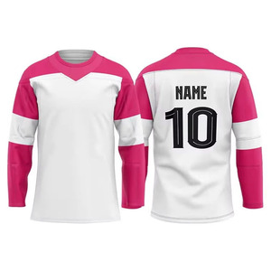 Venta caliente sublimación personalizada Hockey sobre hielo Jersey 100% poliéster secado rápido transpirable OEM Unisex adulto nombre de equipo personalizado - Product Image 6
