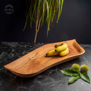 Plateau en bois rustique inachevé fait à la main, nouveau Design, meilleur prix, utilisé pour servir les plats et la vaisselle - Product Image 2