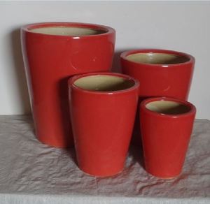 [Leo Nguyen Le] - Pot de fleurs en céramique émaillée pour usage extérieur et intérieur - Vase à fleurs - Jardinière - Product Image 3