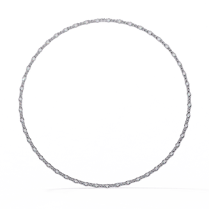 Oval and Round Lab Grown <b>Diamond</b> 14K Gold <b>Necklace</b> for Women Party Wear with White Rose Yellow Gold Options - Product Image 4