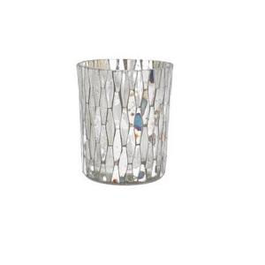 Fait à la main fissure verre mosaïque bougeoir verre votif photophore mosaïque ouragans votive pour décor de mariage - Product Image 1